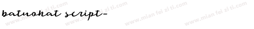 batuohat script字体转换